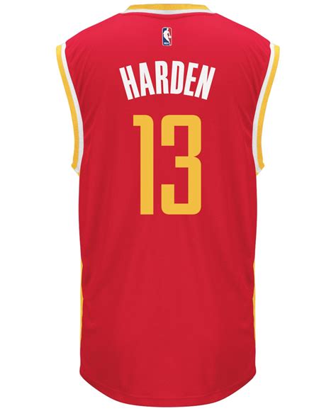 mens houston rockets james harden adidas red alternate replica jersey|fanatics james harden signed jersey.